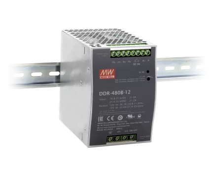 DDR-480D-12 Mean Well DC DC Converter Din Rail input: 67.2~154 VDC output: 12V33.4A