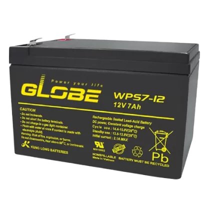 WPS7-12 Globe 12V7Ah Lead Acid Battery