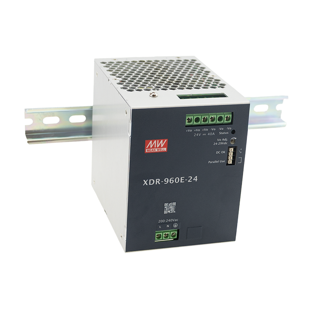 XDR-960E-36 Mean Well Power Supply Din Rail 36 VDC 26.6A
